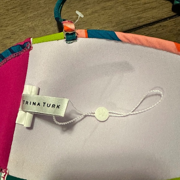 Trina Turk Swim $92 Rainforest Bandeau Bikini Top - Picture 6 of 6